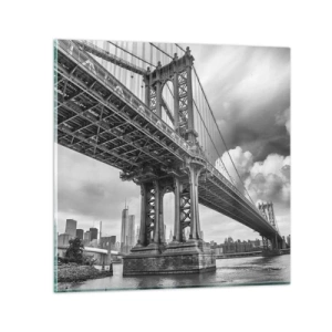 Glasbild - Bild auf glas - Ins Herz der Stadt - 50x50 cm