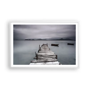 Poster in einem weißen Rahmen - Du kannst morgen gehen - 91x61 cm