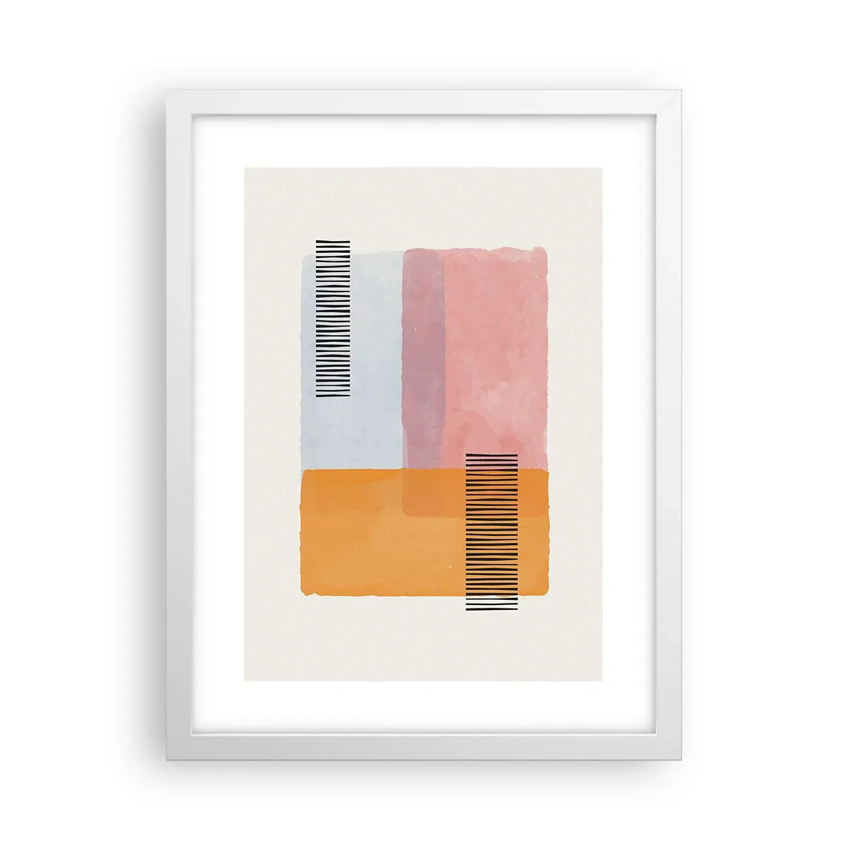 Poster in einem weißen Rahmen - Von Ecke zu Ecke - 30x40 cm