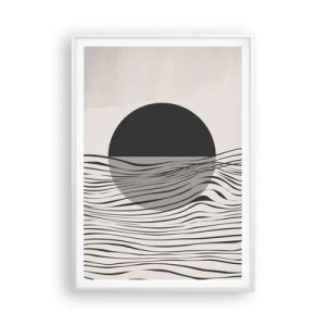 Poster in einem weißen Rahmen - Halbe Komposition - 70x100 cm