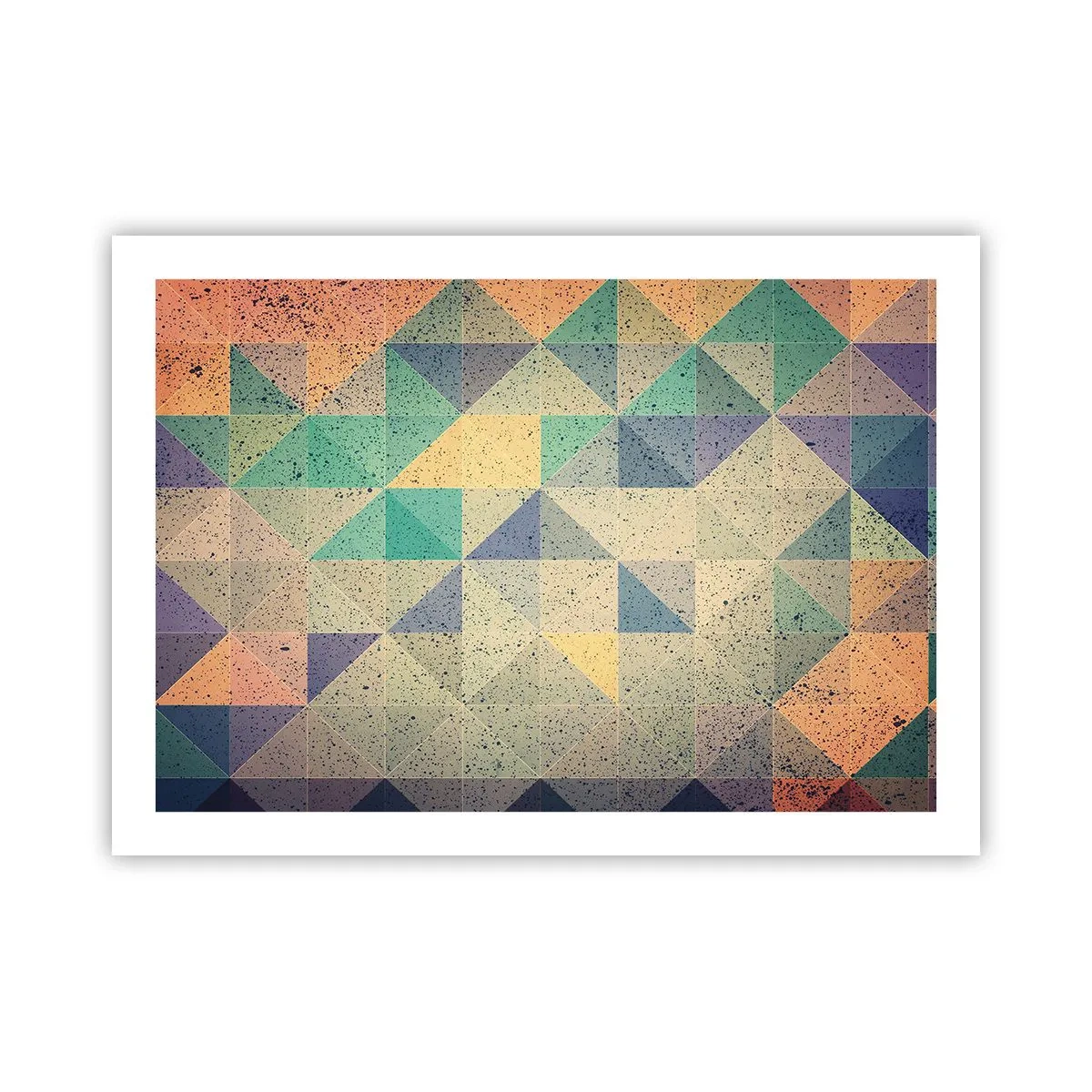 Poster - Republik der Dreiecke - 70x50 cm