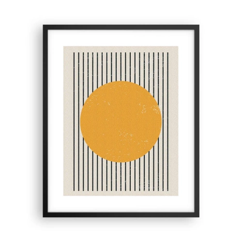 Poster in einem schwarzem Rahmen - Die Kraft der Einfachheit - 40x50 cm