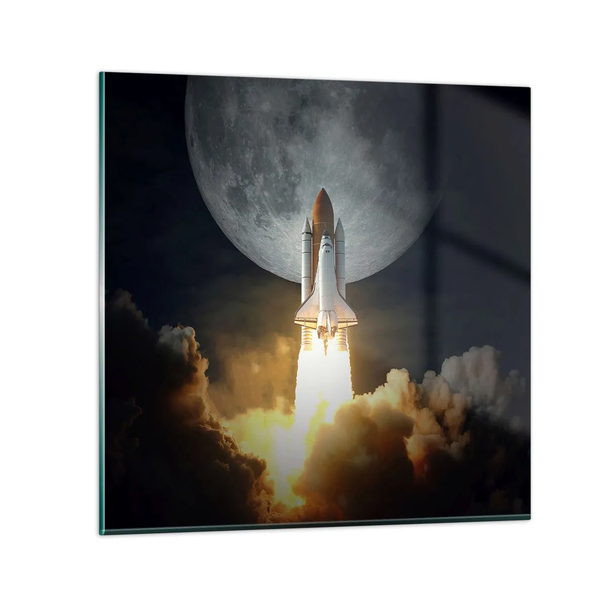 Glasbild - Bild auf glas - Beginn eines überirdischen Abenteuers - 50x50 cm