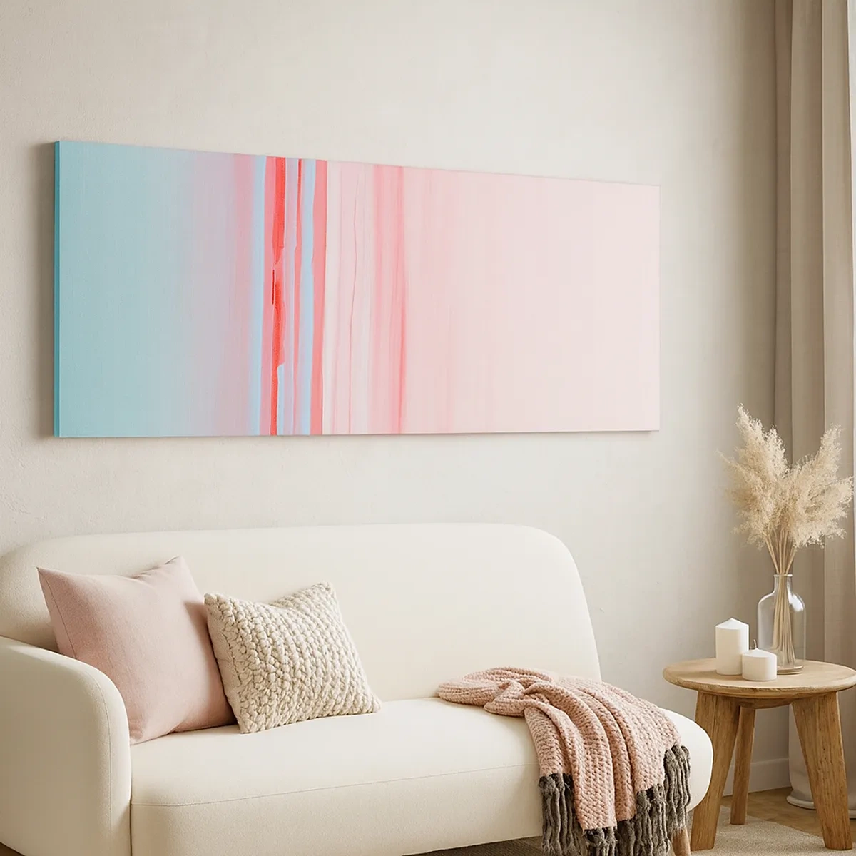 Bild auf Leinwand - Leinwandbild - Abstraktion im Morgengrauen - 30x30 cm