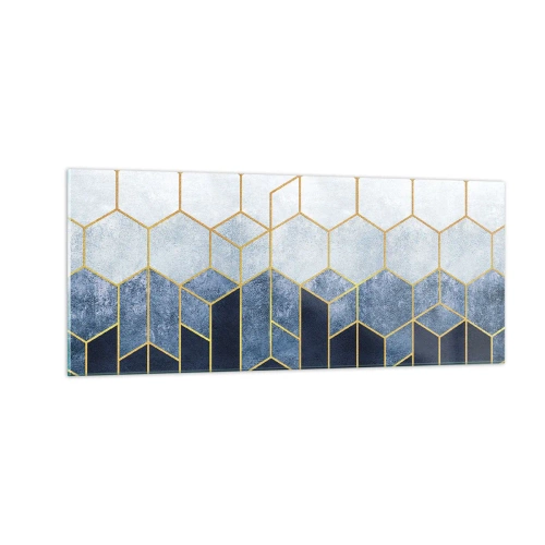 Glasbild - Bild auf glas - Komposition im synkopischen Rhythmus - 100x40 cm