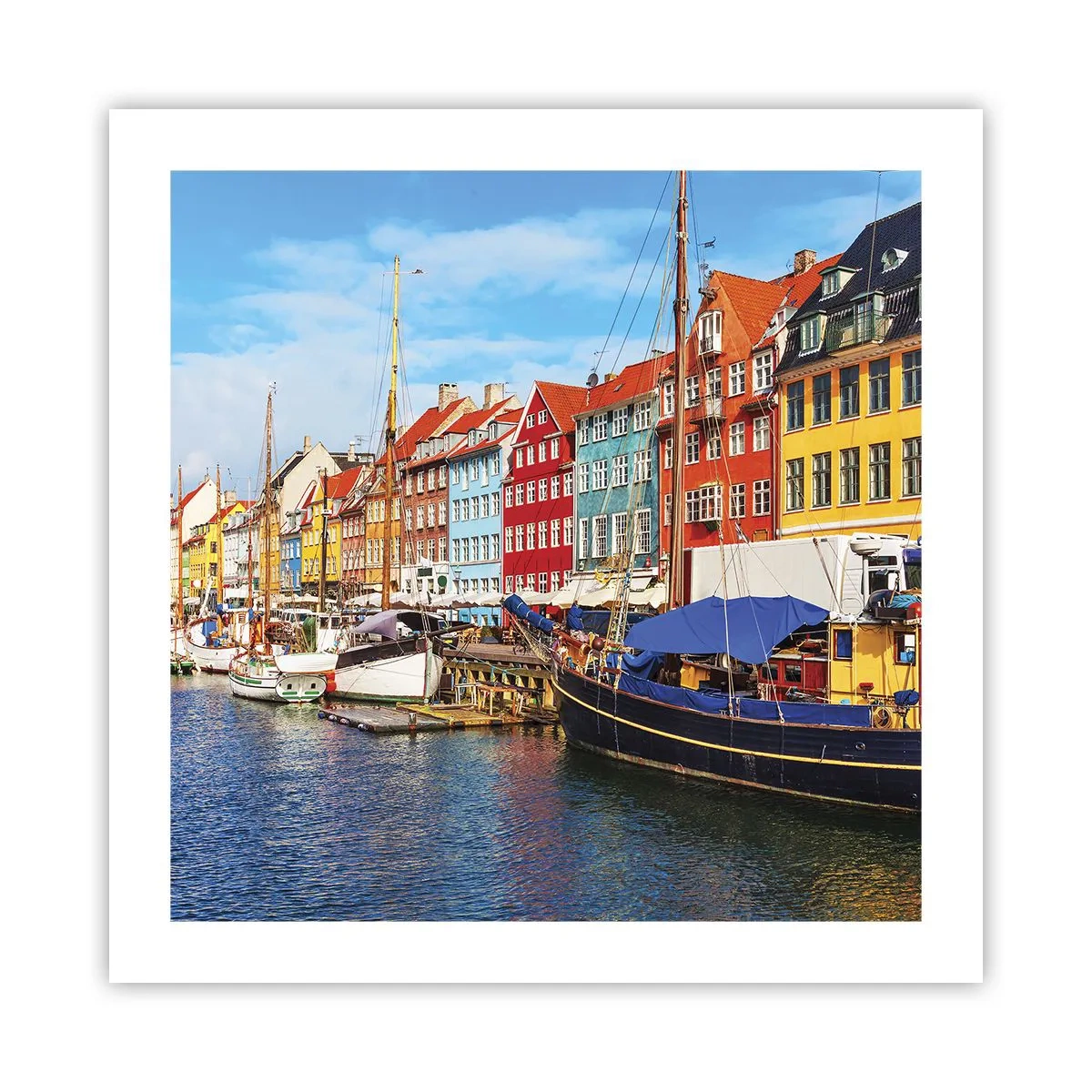 Poster - Fröhlicher Kai - 50x50 cm