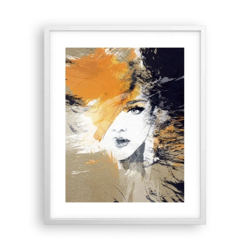 Poster in einem weißen Rahmen - Und es ist Licht - 40x50 cm