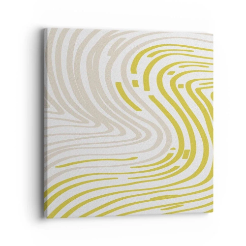 Bild auf Leinwand - Leinwandbild - Komposition mit sanfter Biegung - 40x40 cm