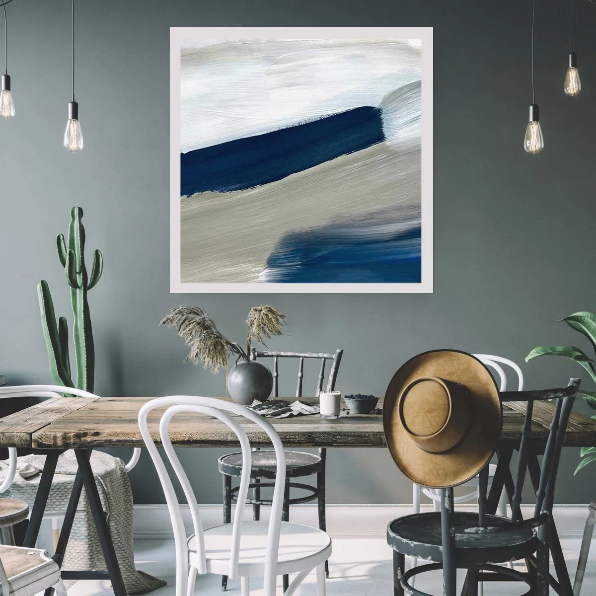 Poster - Begegnung mit dem Weißsein - 50x50 cm