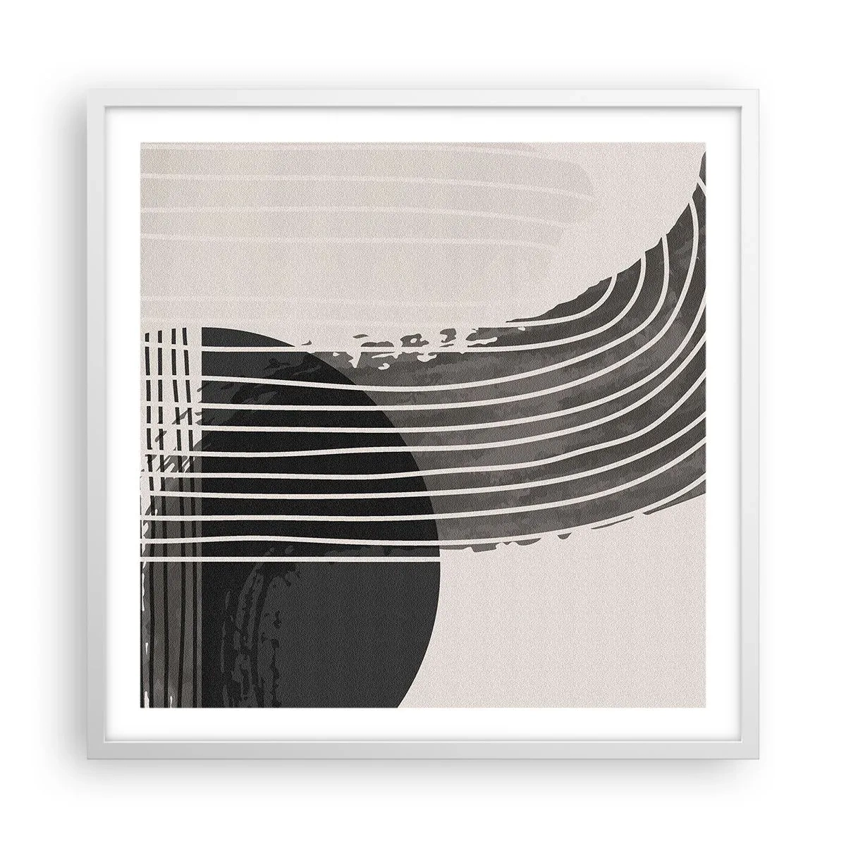 Poster in einem weißen Rahmen - Hin und zurück - 60x60 cm