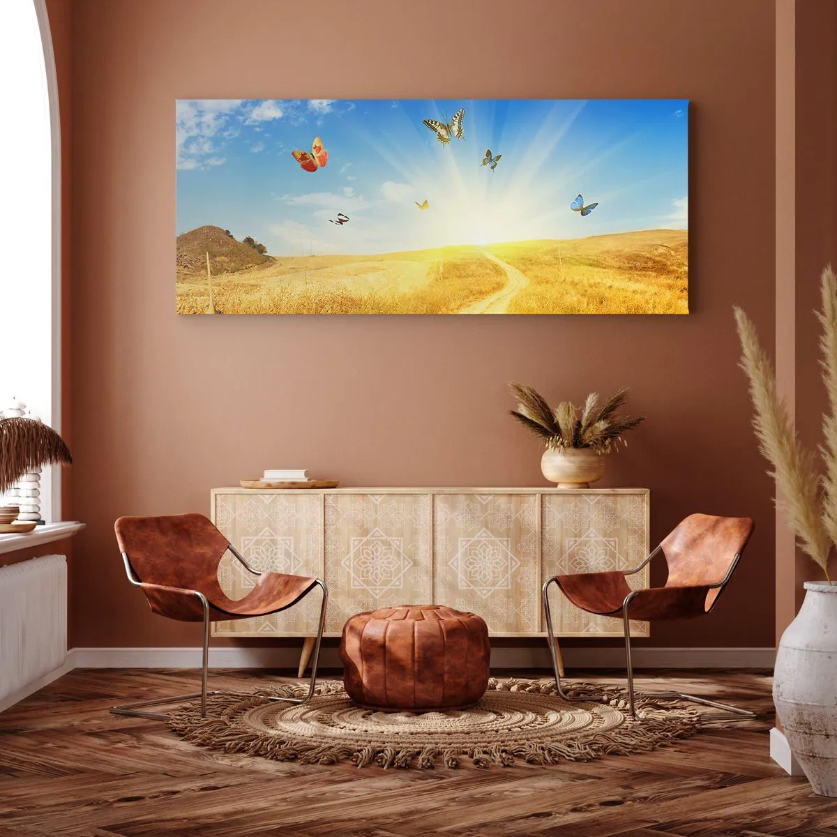 Bild auf Leinwand - Leinwandbild - Und wie kann man den Sommer nicht lieben? - 90x30 cm