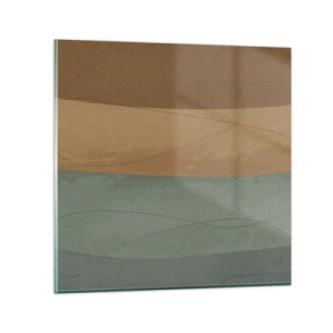 Glasbild - Bild auf glas - Horizontale Komposition - 70x70 cm