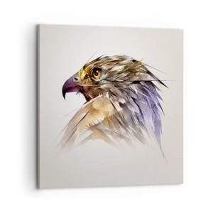 Bild auf Leinwand - Leinwandbild - Porträt eines Kriegers - 60x60 cm