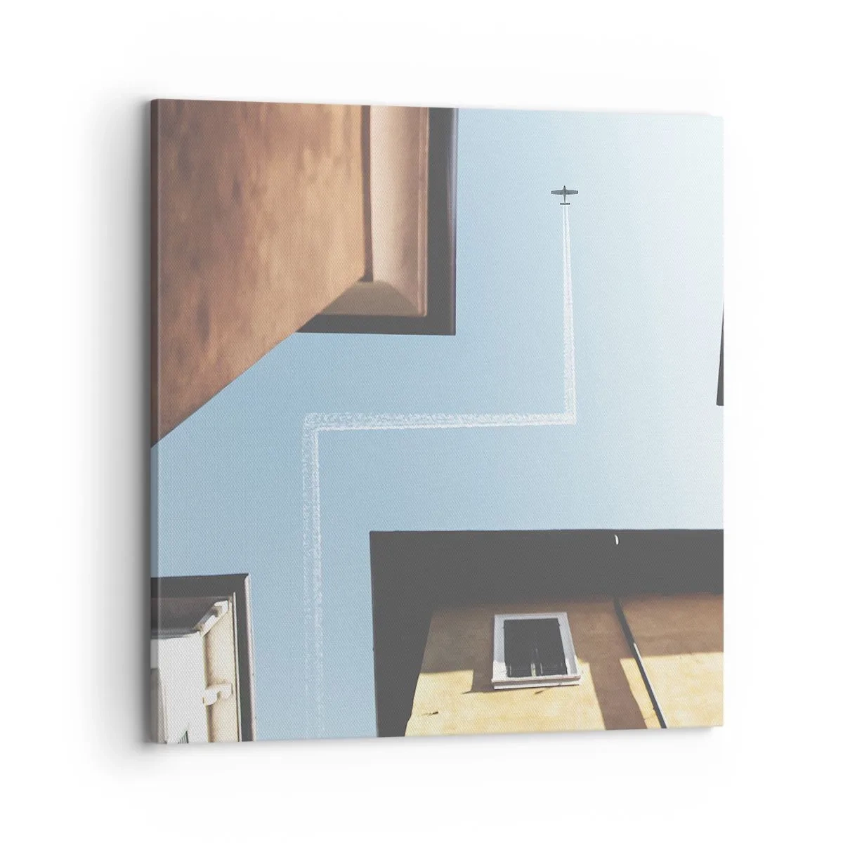 Bild auf Leinwand - Leinwandbild - Über dem Stadtlabyrinth - 70x70 cm