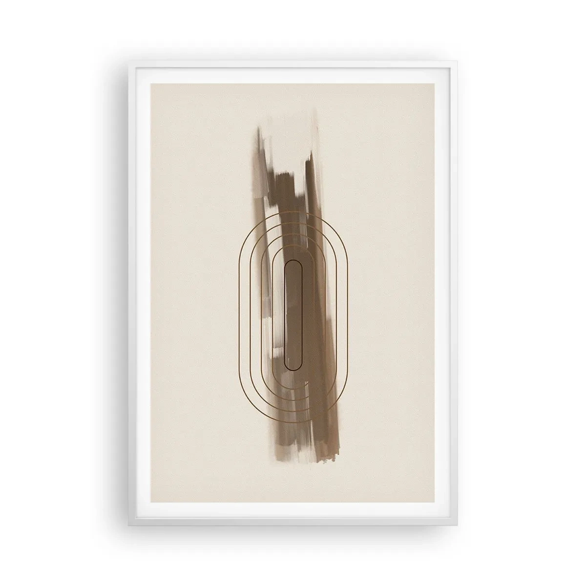 Poster in einem weißen Rahmen - Ein Hauch von Grau - 70x100 cm