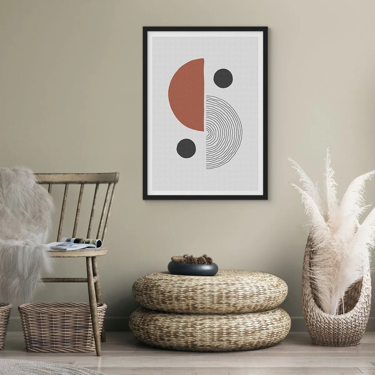 Poster in einem schwarzem Rahmen - Perfektion des Rades - 40x50 cm
