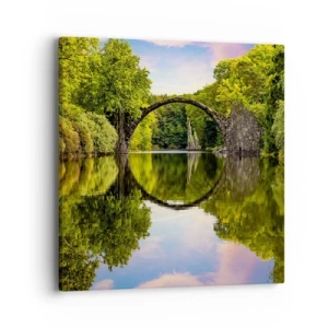 Bild auf Leinwand - Leinwandbild - An der Kreuzung zweier Welten - 40x40 cm