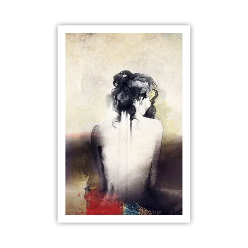 Poster - Glatte Linien, ovale Formen - 61x91 cm