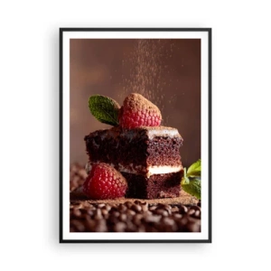 Poster in einem schwarzem Rahmen - Das Leben ist süß - 70x100 cm