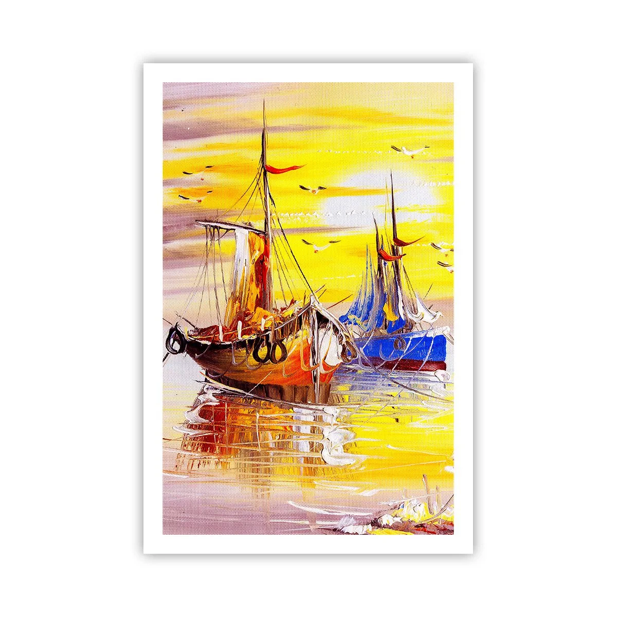 Poster - Eine wohlverdiente Pause im Hafen - 61x91 cm