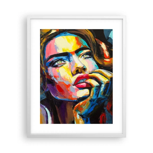 Poster in einem weißen Rahmen - Träume fliegen am Himmel wie Vögel - 40x50 cm