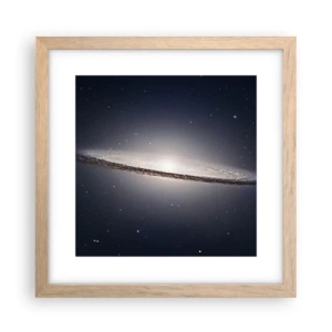 Poster in einem Rahmen aus heller Eiche - Vor langer Zeit in einer weit entfernten Galaxie ... - 30x30 cm
