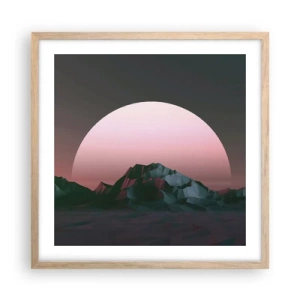 Poster in einem Rahmen aus heller Eiche - In einer Nachbargalaxie - 50x50 cm