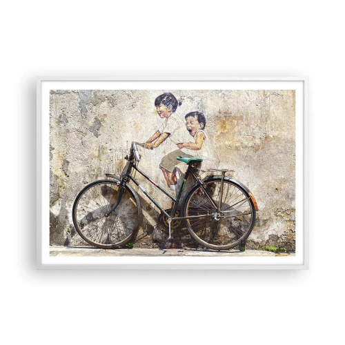 Poster in einem weißen Rahmen - Richtig oder falsch? - 100x70 cm