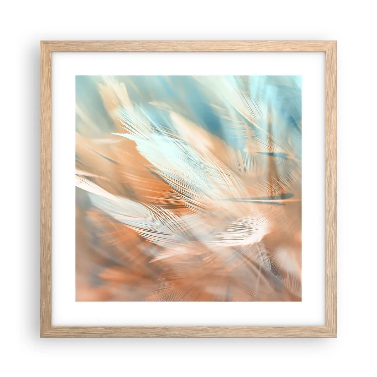 Poster in einem Rahmen aus heller Eiche - Im Land der Sanftmut - 40x40 cm