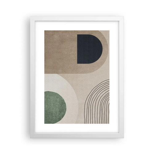 Poster in einem weißen Rahmen - Sanftheit des Ovals - 30x40 cm