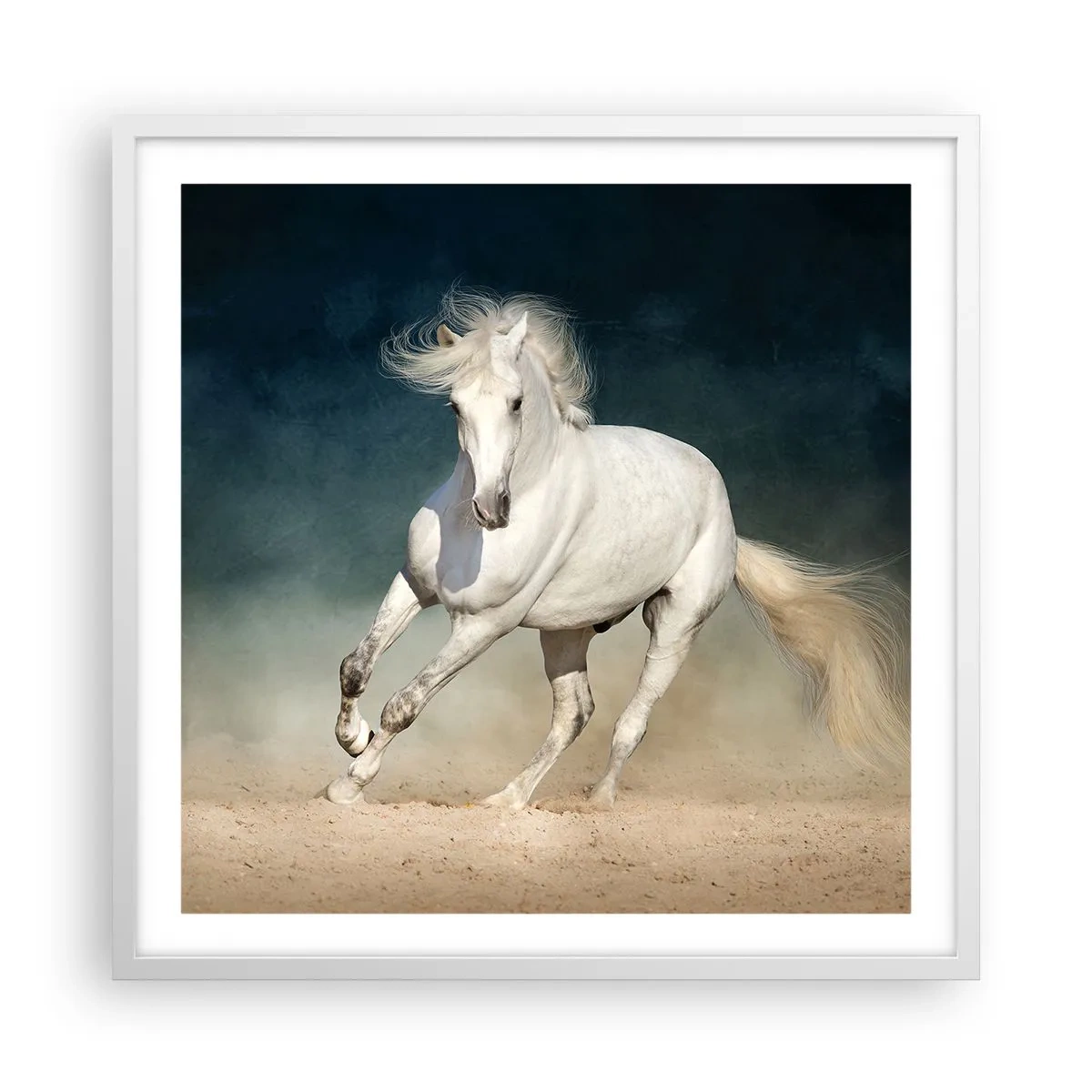 Poster in einem weißen Rahmen - Freiheit in ihrem reinen Zustand - 60x60 cm