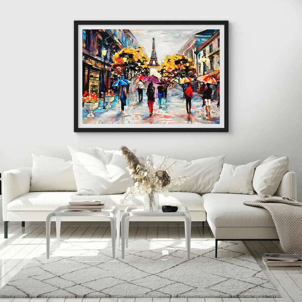 Poster in einem schwarzem Rahmen - Besonders schön im Herbst - 40x30 cm
