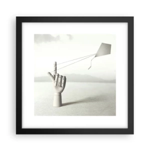 Poster in einem schwarzem Rahmen - Kraftprobe - 30x30 cm