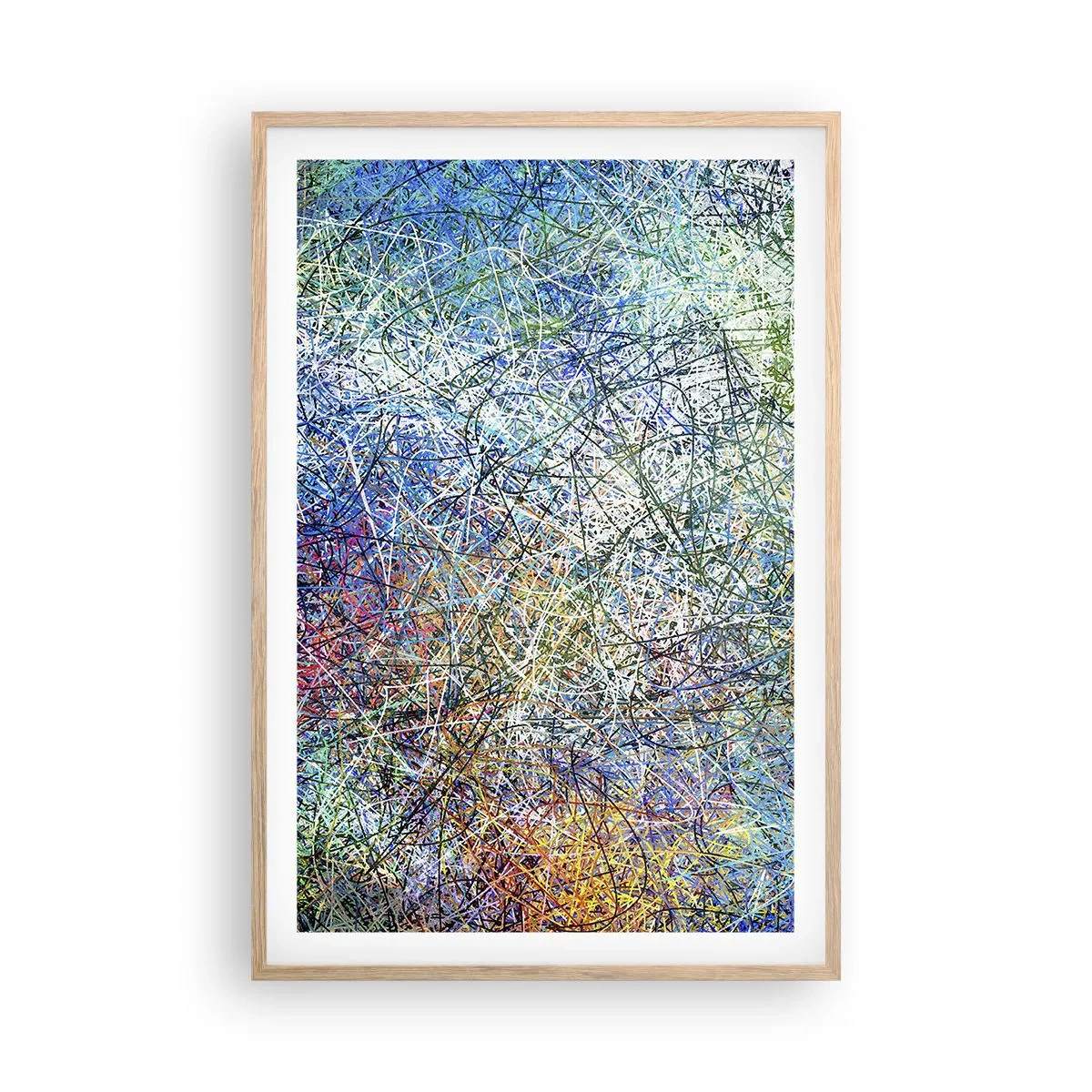 Poster in einem Rahmen aus heller Eiche - Es ist nicht so einfach - 61x91 cm