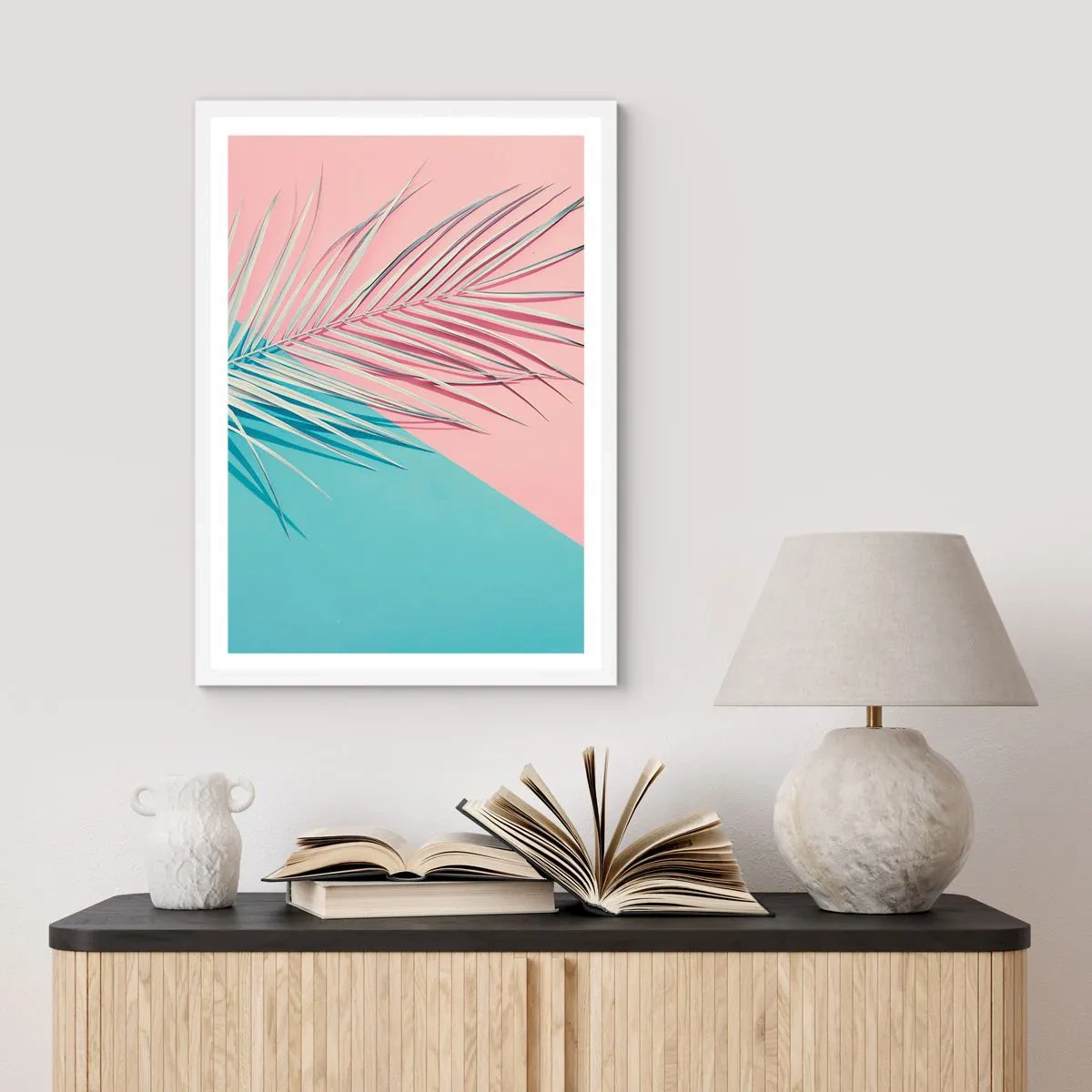 Poster in einem weißen Rahmen - Tropischer Eindruck - 30x40 cm