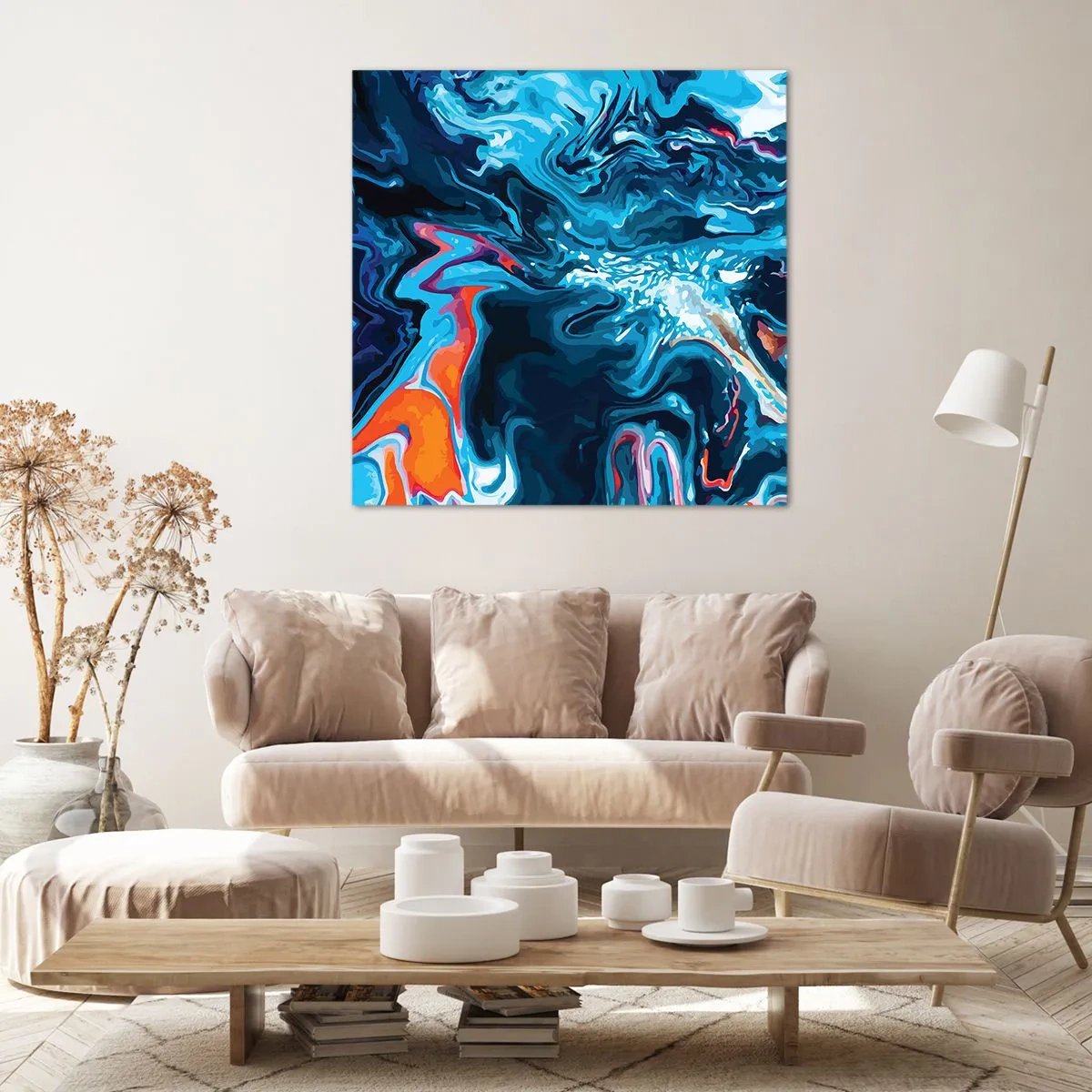 Bild auf Leinwand - Leinwandbild - Reise ins Zentrum des Himmels - 50x50 cm