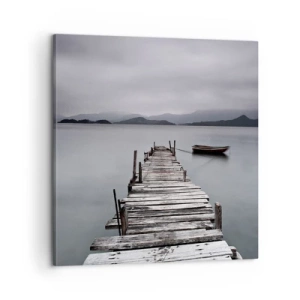 Bild auf Leinwand - Leinwandbild - Du kannst morgen gehen - 60x60 cm