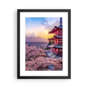 Poster in einem schwarzem Rahmen - Die Essenz des japanischen Geistes - 30x40 cm