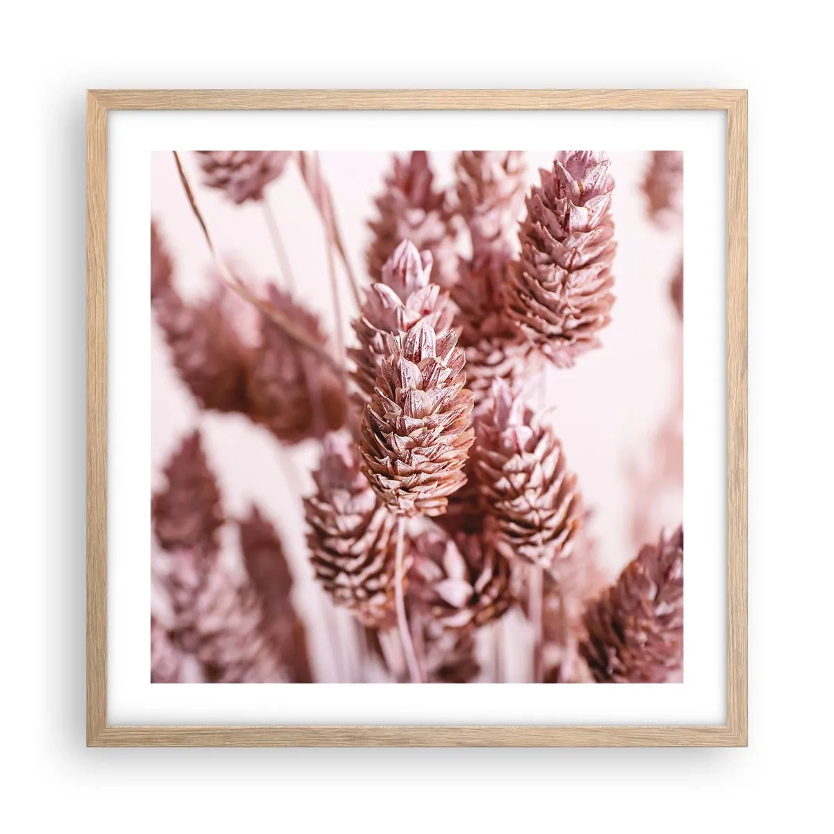 Poster in einem Rahmen aus heller Eiche - Scheinbar unauffällig - 50x50 cm