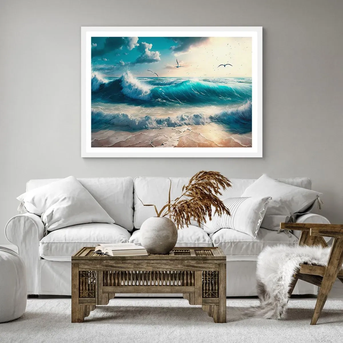 Poster in einem weißen Rahmen - Es summt nur für dich - 100x70 cm