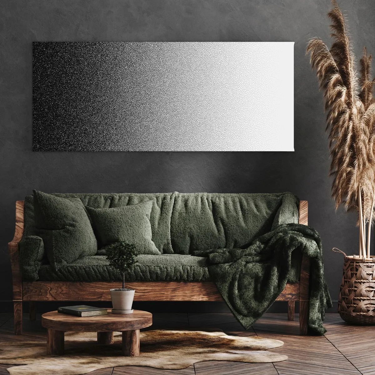 Bild auf Leinwand - Leinwandbild - Dem Licht entgegen - 90x30 cm