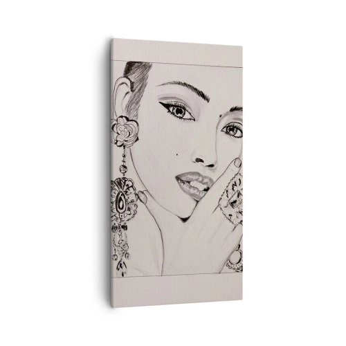 Bild auf Leinwand - Leinwandbild - Das schönste Juwel - 55x100 cm