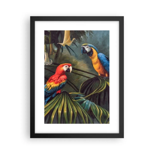 Poster in einem schwarzem Rahmen - Romantik in den Tropen - 30x40 cm