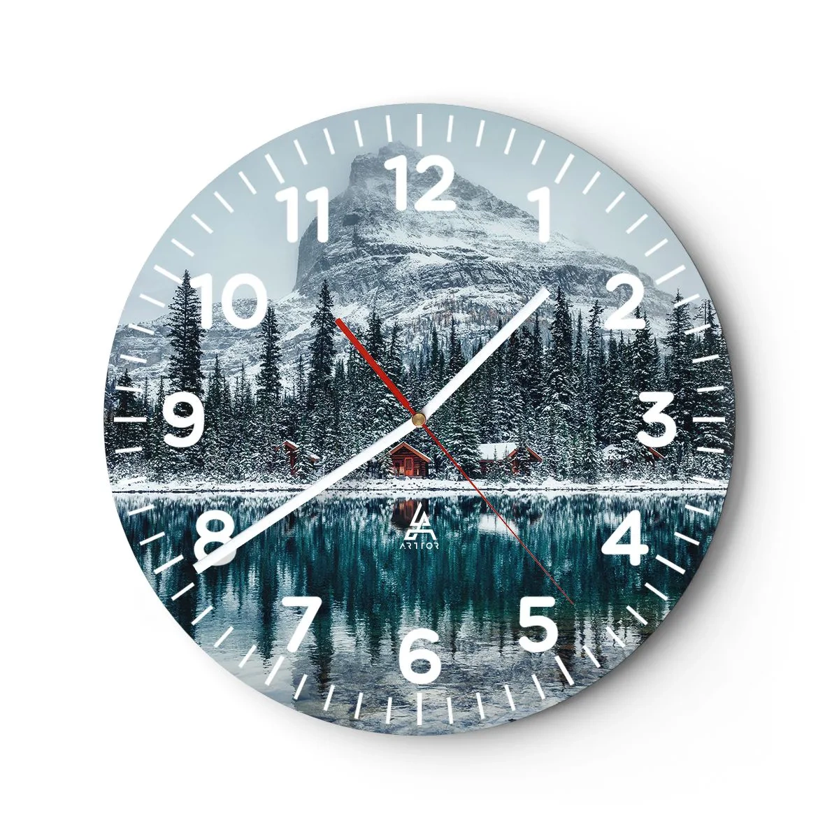 Wanduhr - Glasuhr - Kanadischer Rückzug - 40x40 cm