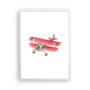 Poster in einem weißen Rahmen - Bereit für Höhenflüge - 50x70 cm