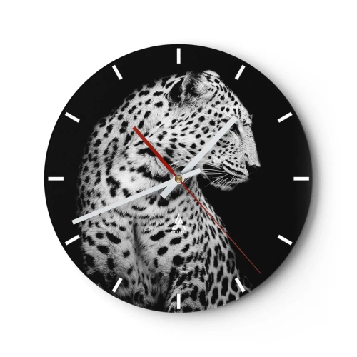 Wanduhr - Glasuhr - Rechtes Profil perfekt! - 40x40 cm