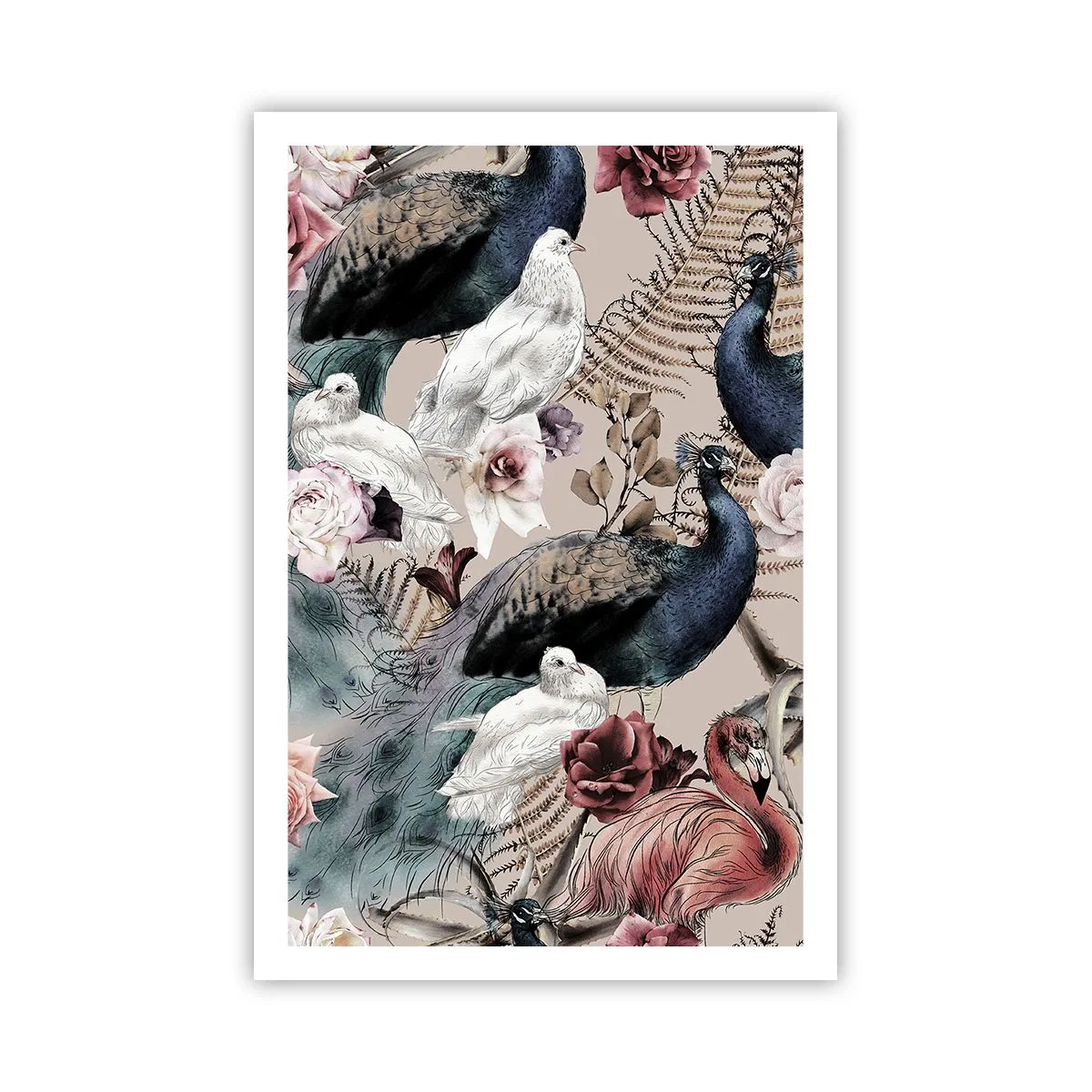 Poster - Im Schlossgarten - 61x91 cm