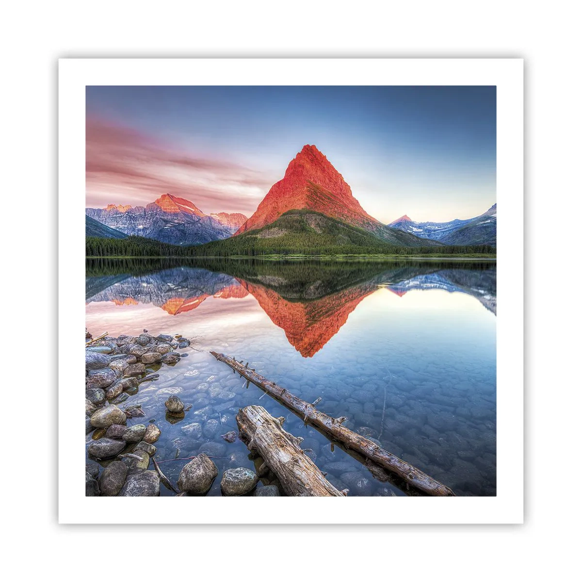 Poster - Hitze und Kälte - 60x60 cm