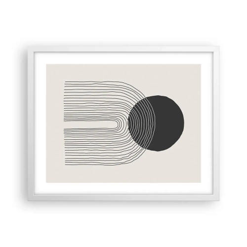 Poster in einem weißen Rahmen - Zittern und Vertrauen - 50x40 cm