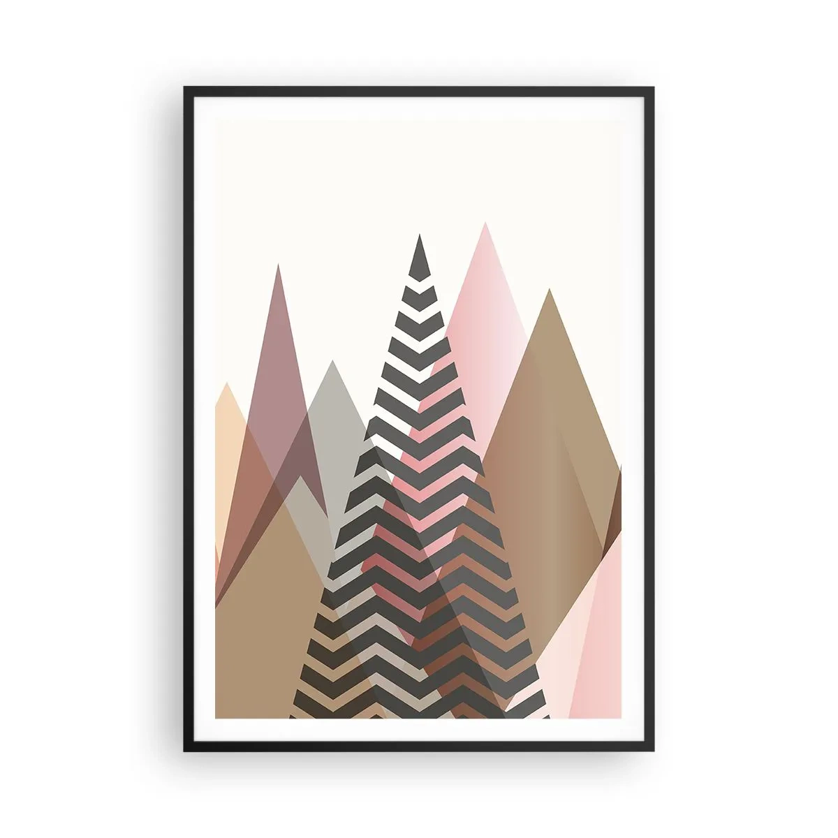 Poster in einem schwarzem Rahmen - Pyramidale Aussicht - 70x100 cm